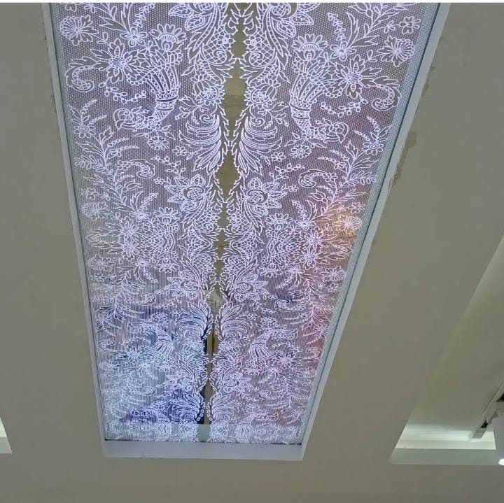 Backlit decorative ceiling panel